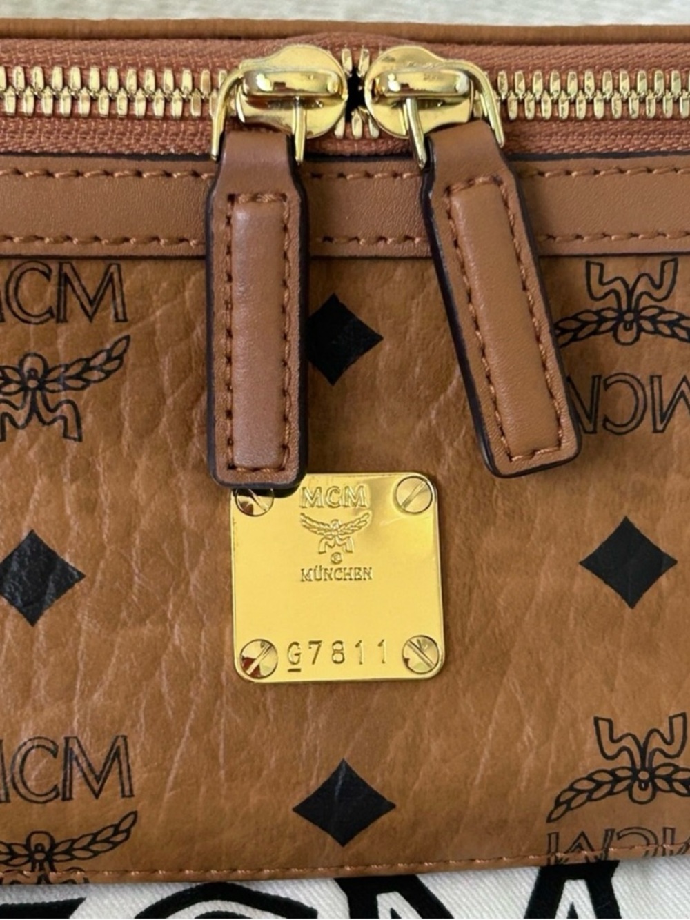 MCM Cognac Visetos Fursten Belt Bag - Picture 3 of 16